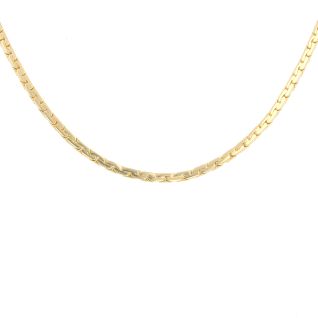 Yellow gold bean stitch...