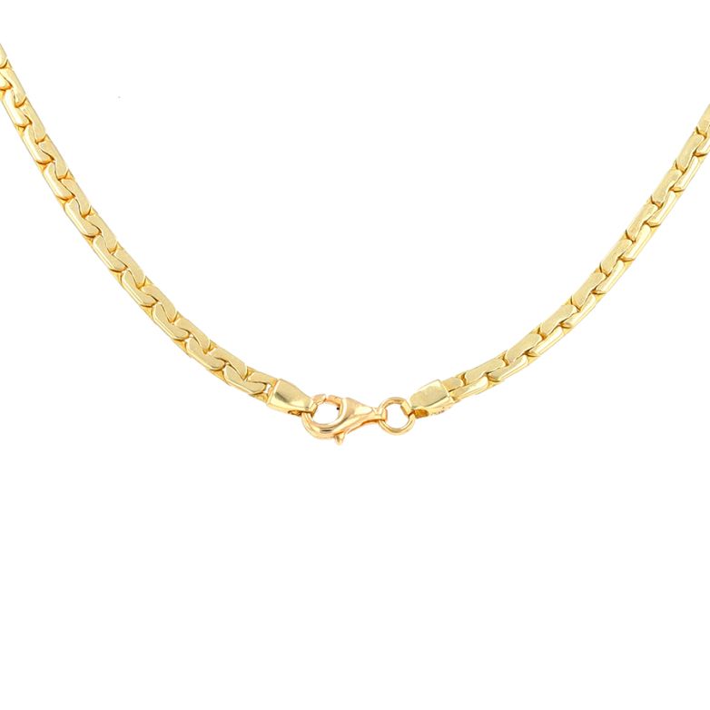 Yellow gold bean stitch...