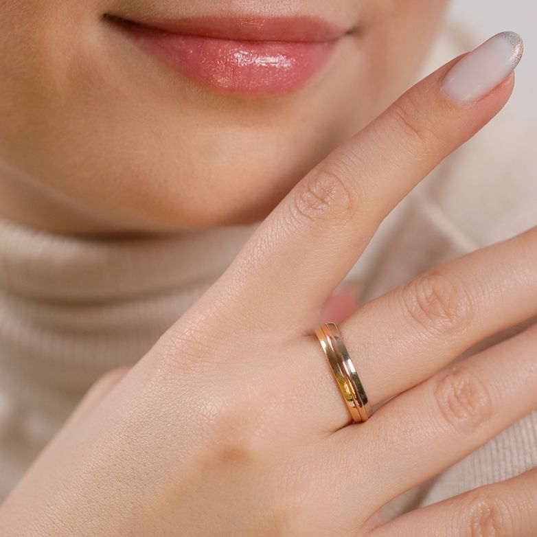 Yellow, pink and white gold...