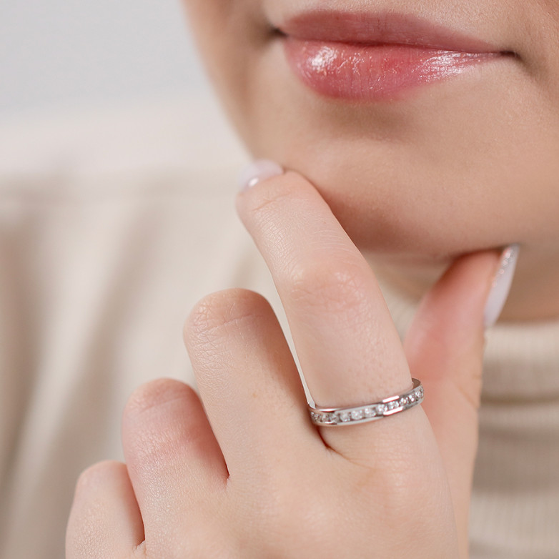 Wedding ring with diamonds...