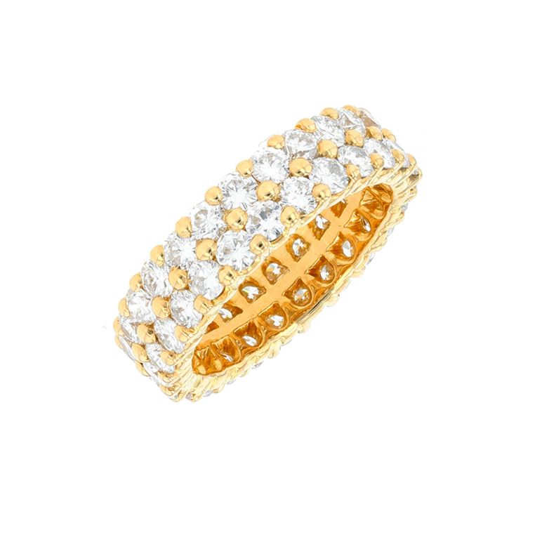 Wedding ring with double...