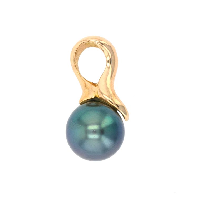 Tahitian pearl pendant,...