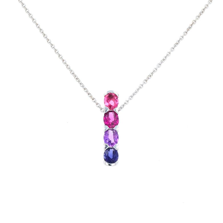 Multi-coloured gemstone...