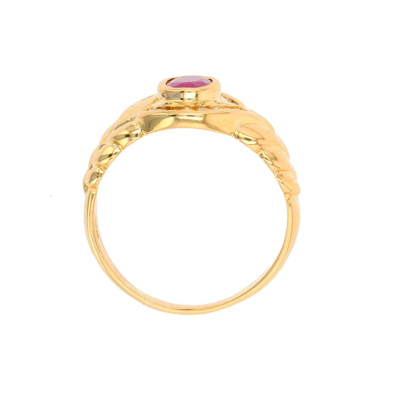 Ring ruby 0.59 carat and...