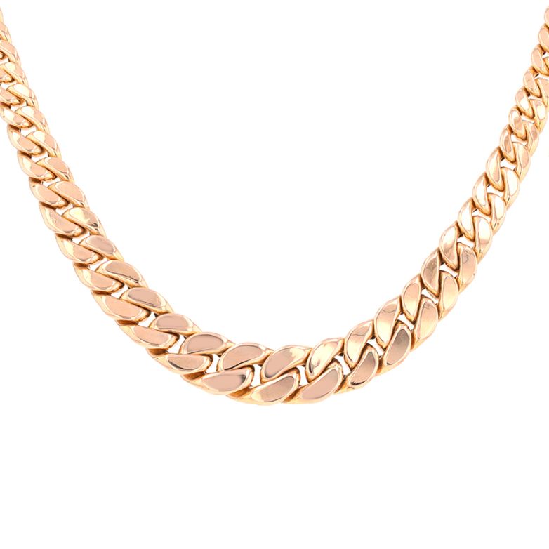 Drop curb chain necklace in...