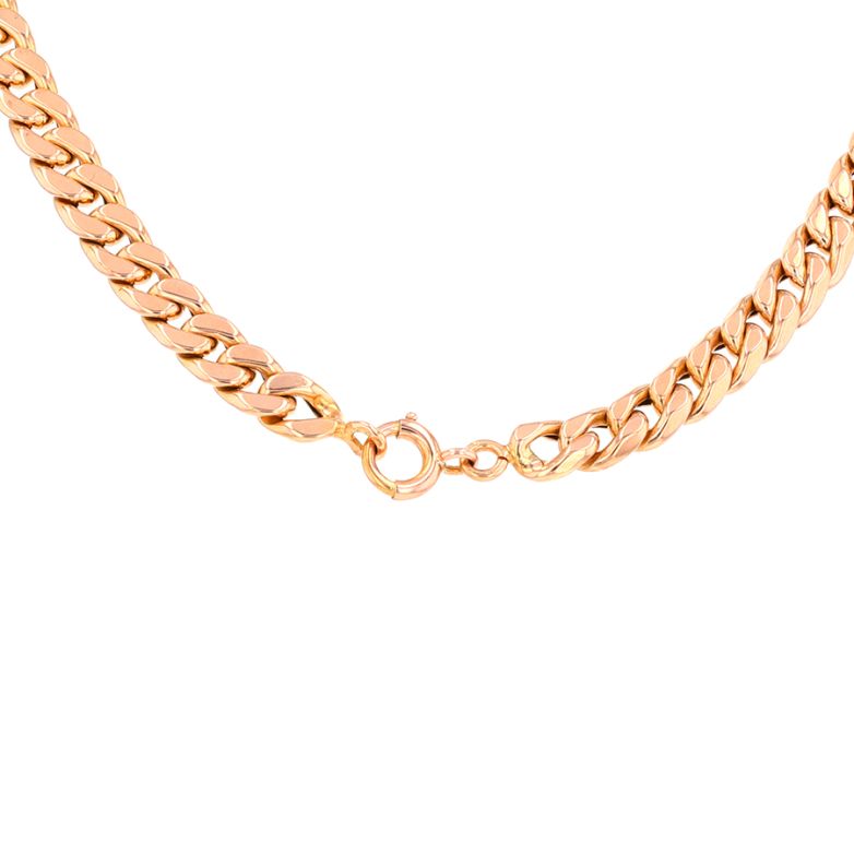 Drop curb chain necklace in...