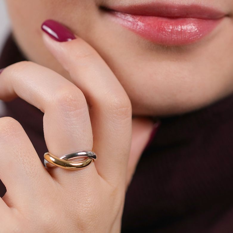 Ring POIRAY Braided 2 gold...