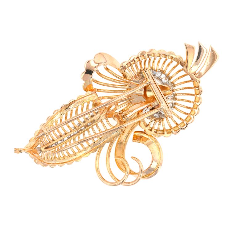Vintage diamond brooch 0.45...