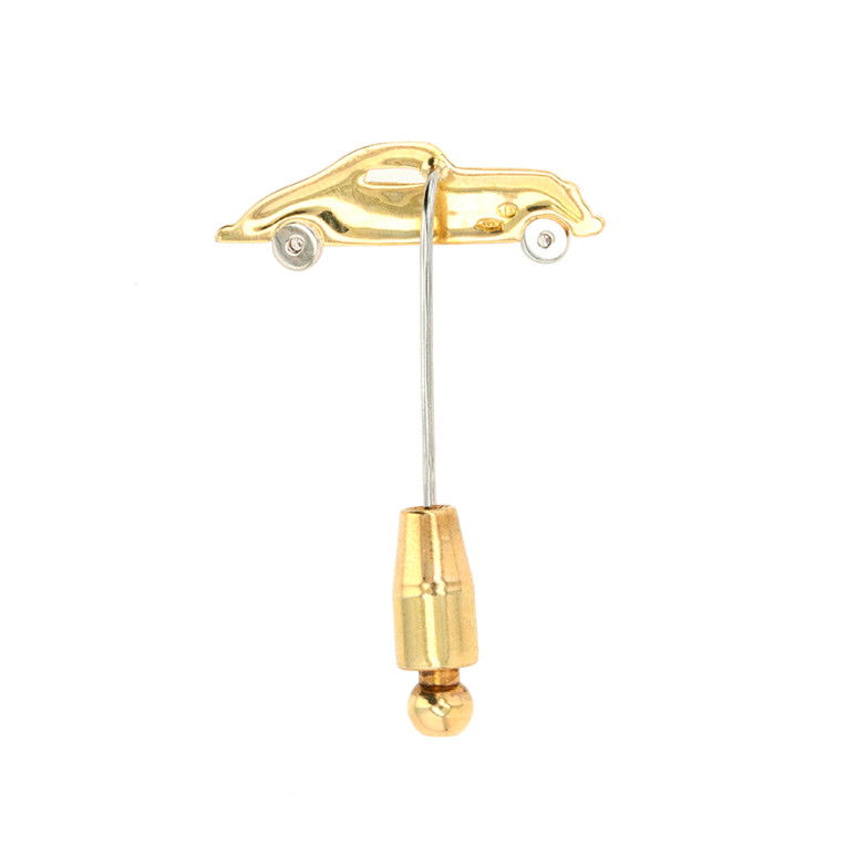 Vintage car motif pin in...
