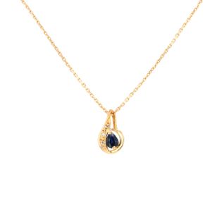 Necklace with sapphire 0.27...