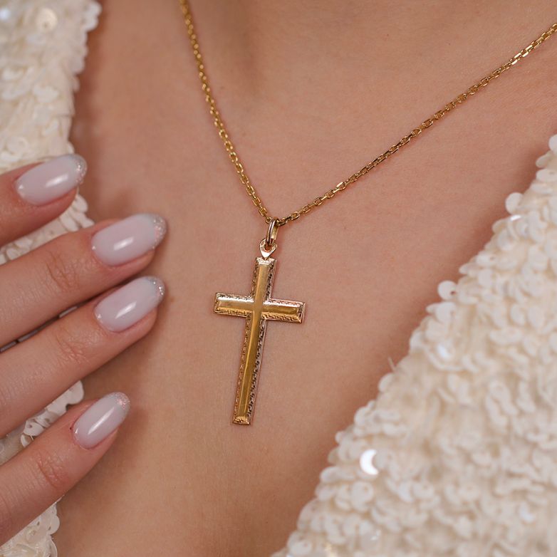 Yellow gold cross 3.61g
