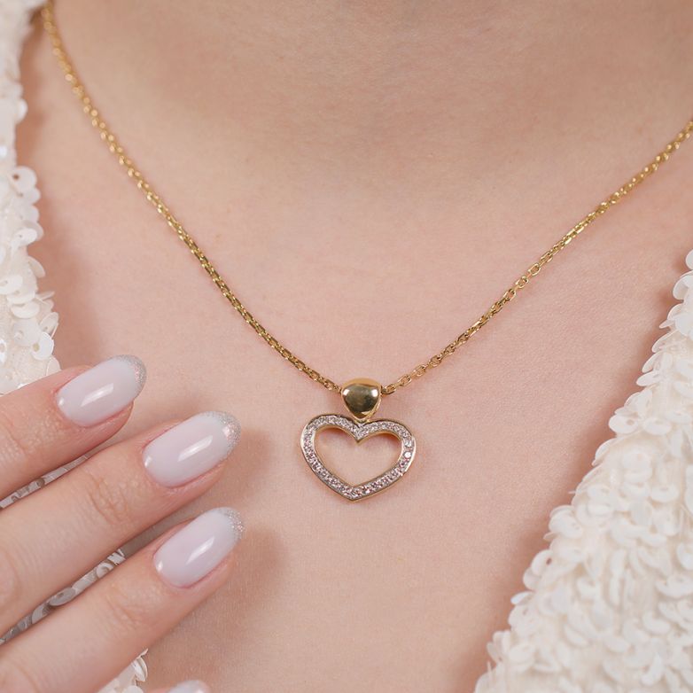 Heart pendant diamonds 0.25...