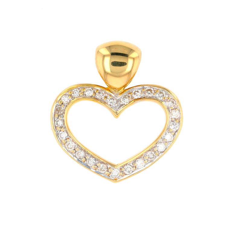 Heart pendant diamonds 0.25...