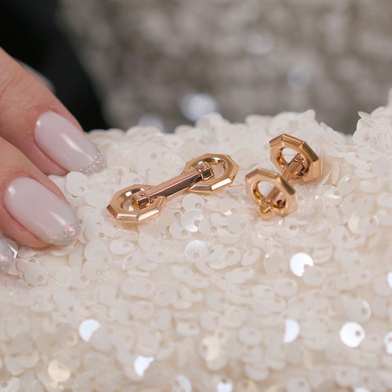 Yellow gold cufflinks 6.23g