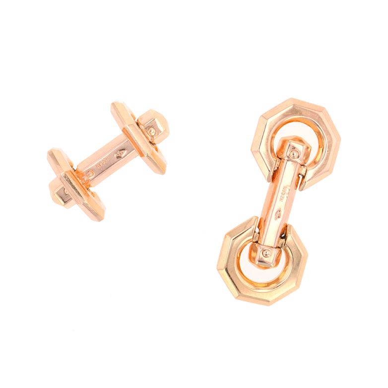 Yellow gold cufflinks 6.23g