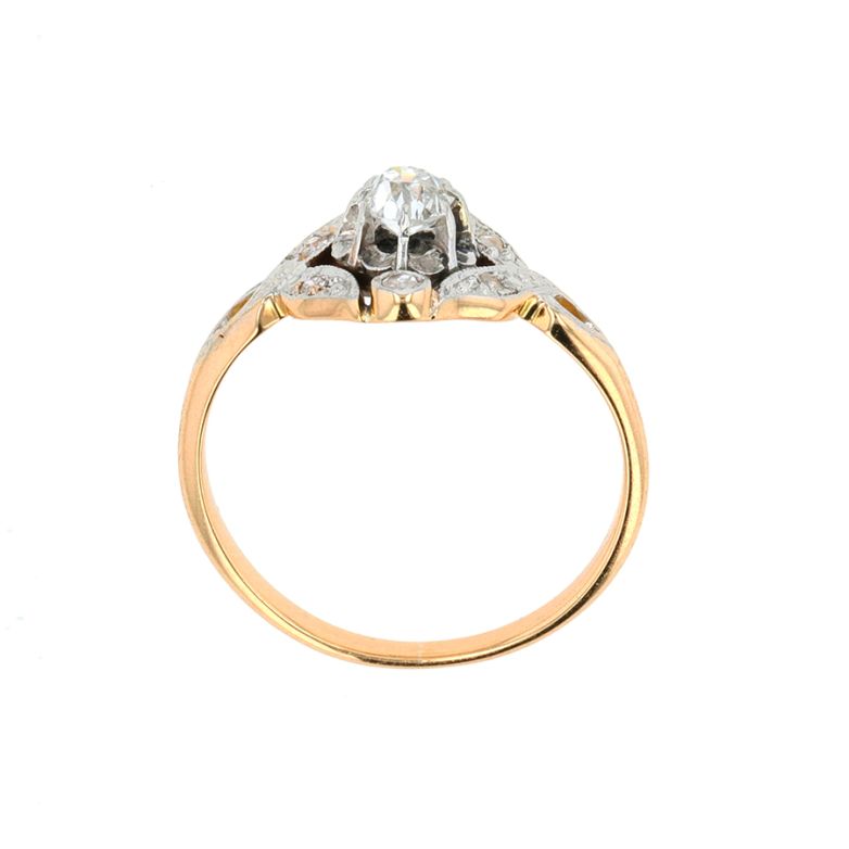 Vintage ring diamonds 0.10...