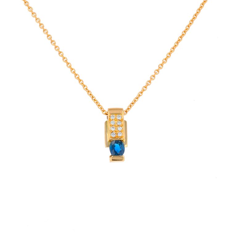 Necklace sapphire 0.48...