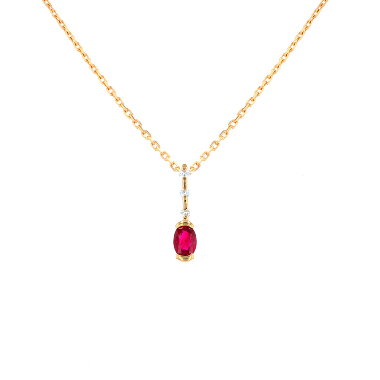 Necklace ruby 0.49 carat...