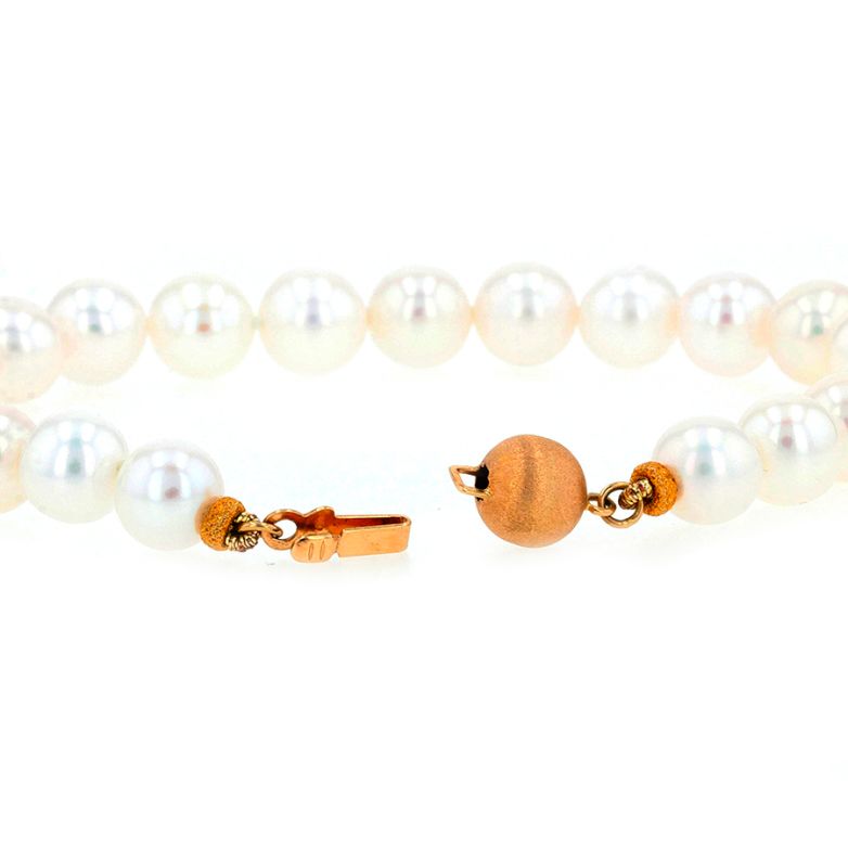 Pearl bracelet yellow gold...