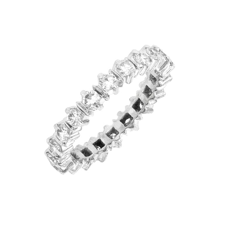 Wedding ring, full diamond...