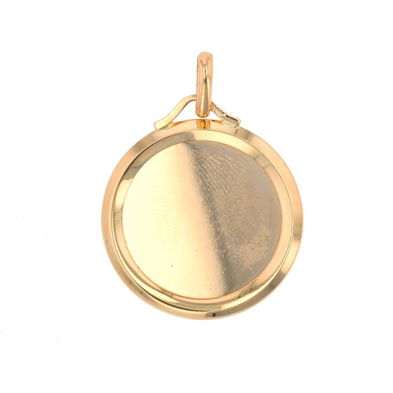 Vierge medal in yellow gold...