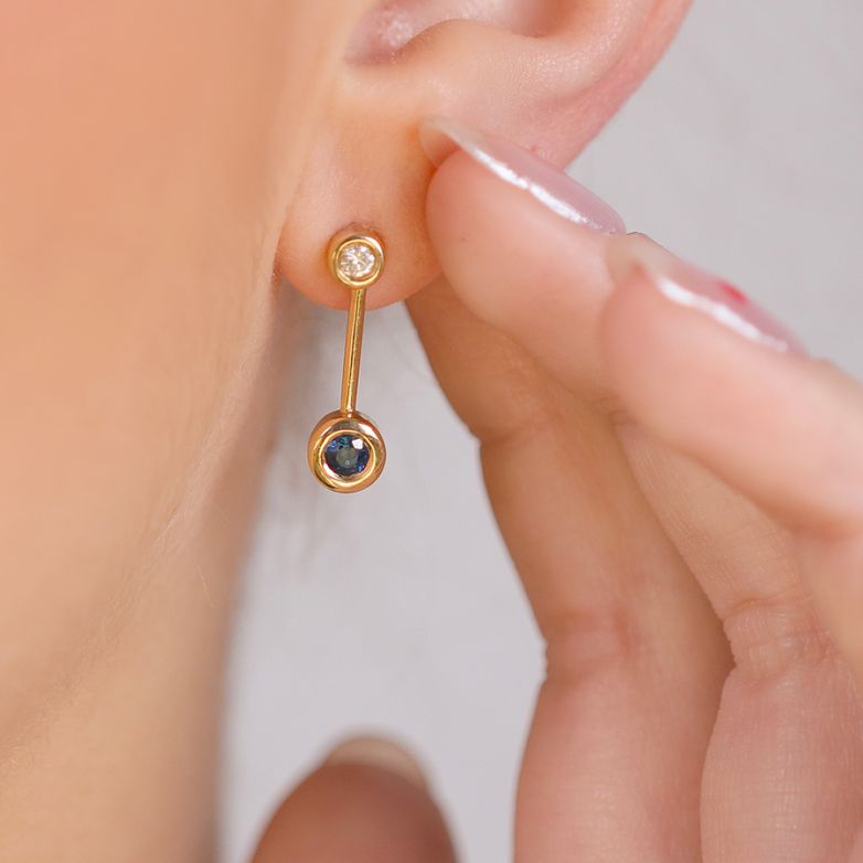 0.42 carat sapphire and...