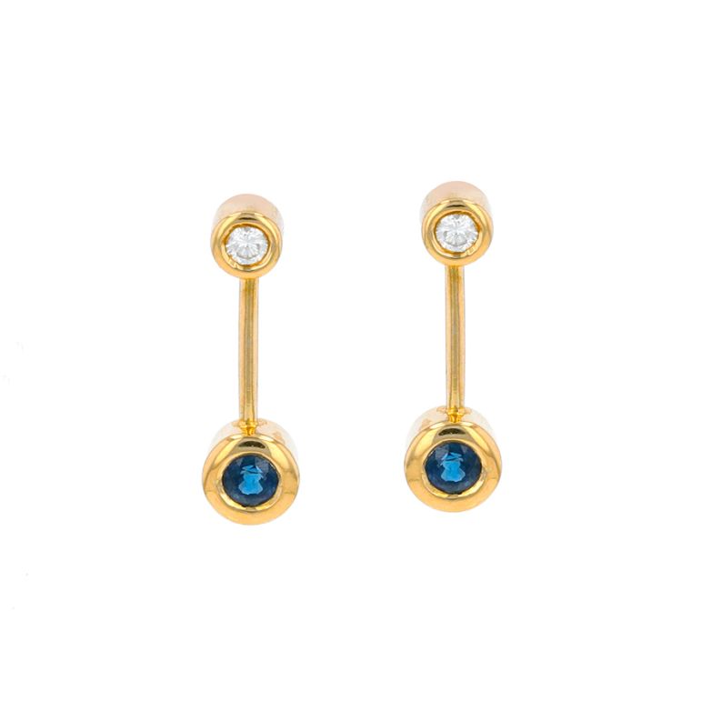 0.42 carat sapphire and...