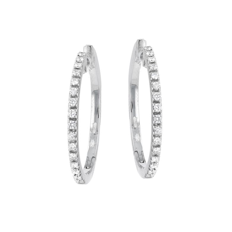Diamond hoop earrings 0.32...