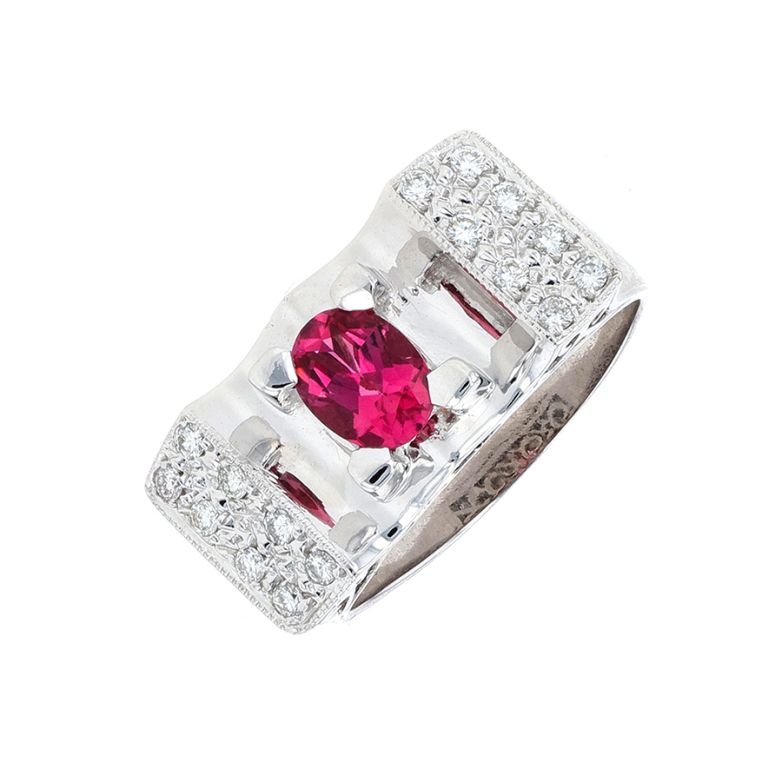 Tourmaline ring 0.75 carat...