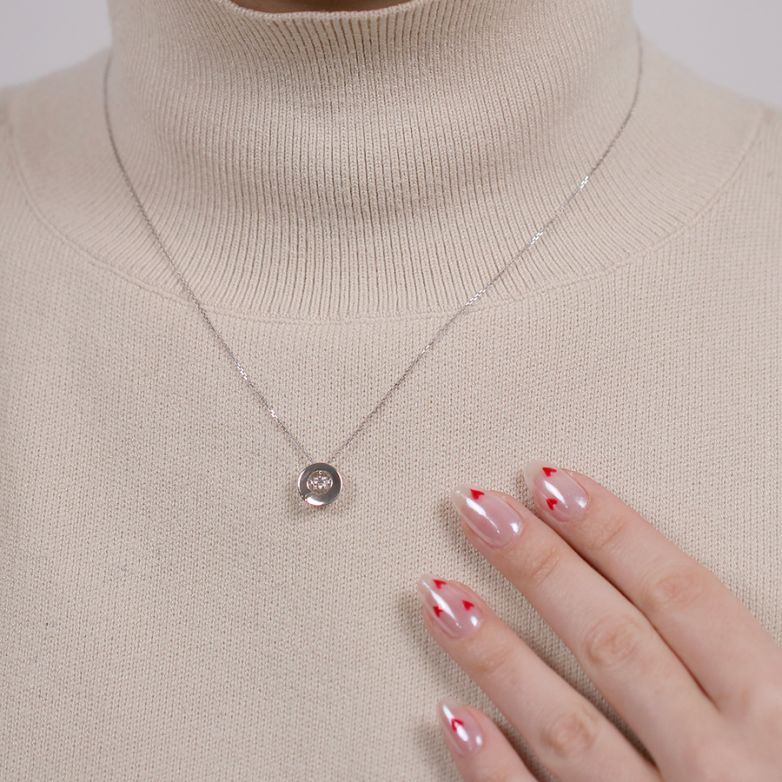 0.17 carat white gold...