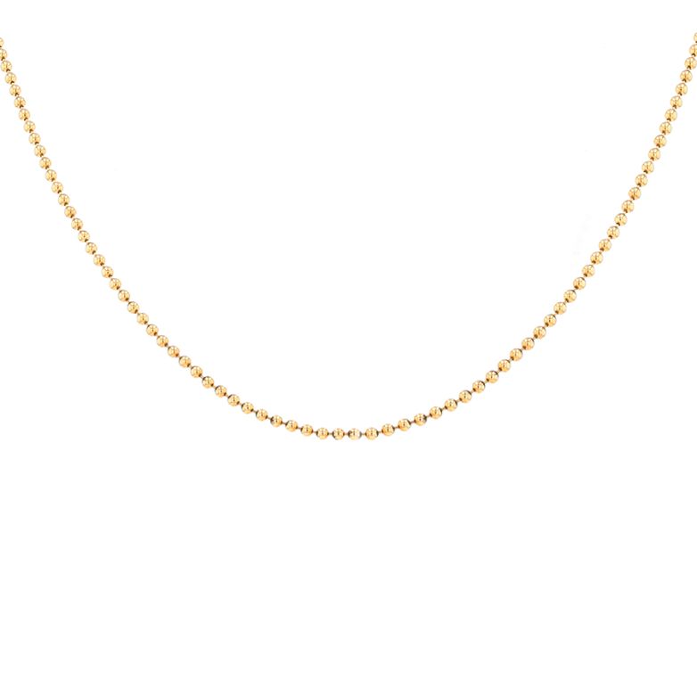 Yellow gold ball chain 4.88g