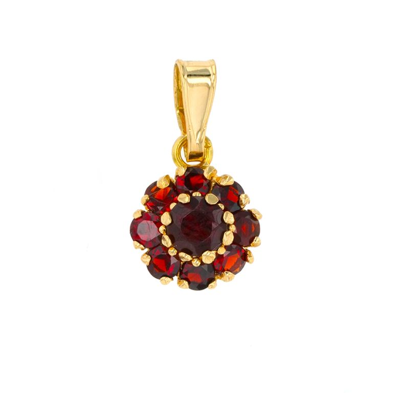 Pendant garnets 1.21 carats...