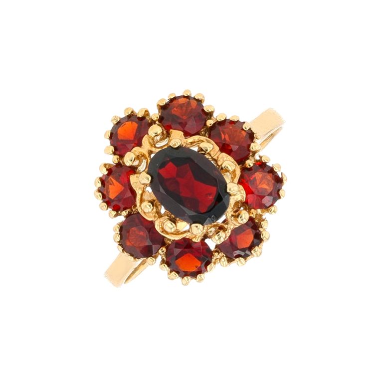 Ring garnets 1.83 carat...
