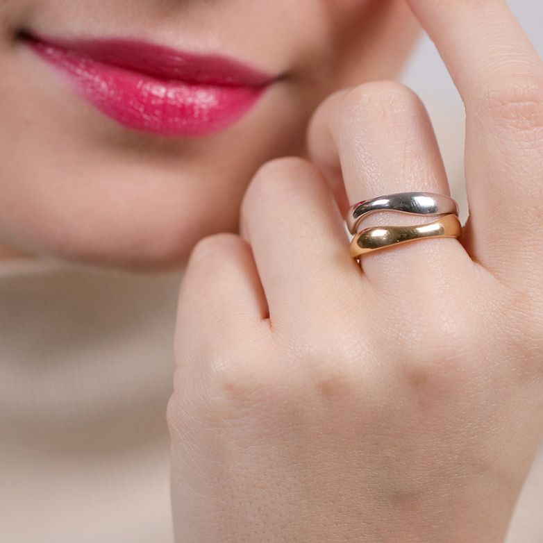 Two-ring wedding band 2...