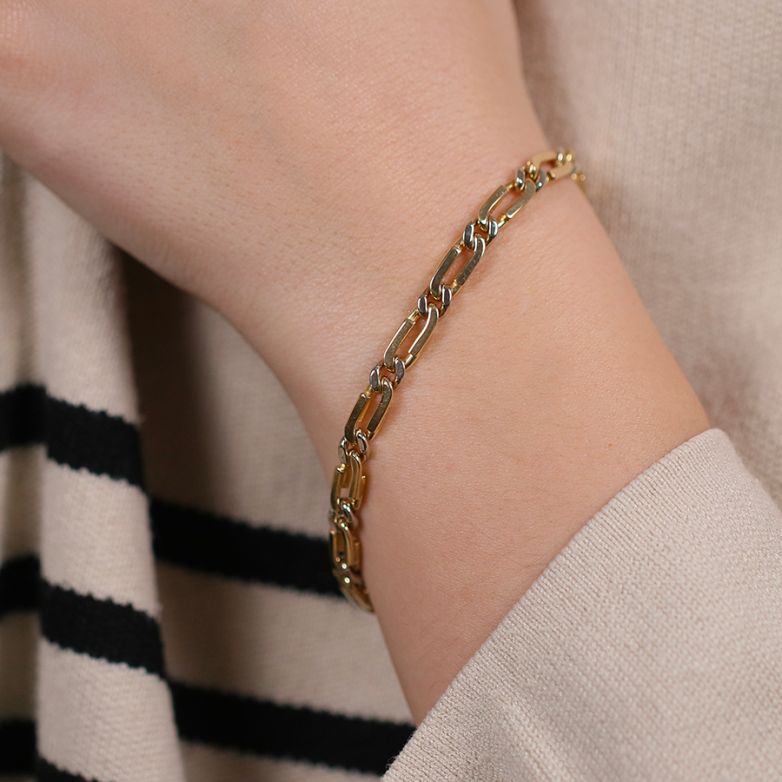 Bracelet maille alternée 2...