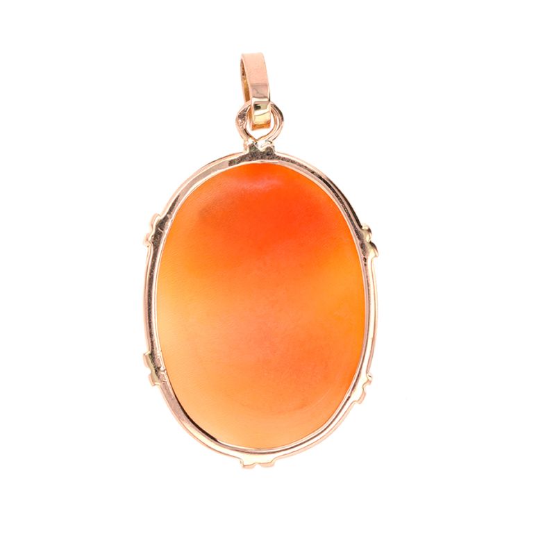 Cameo pendant yellow gold 5g