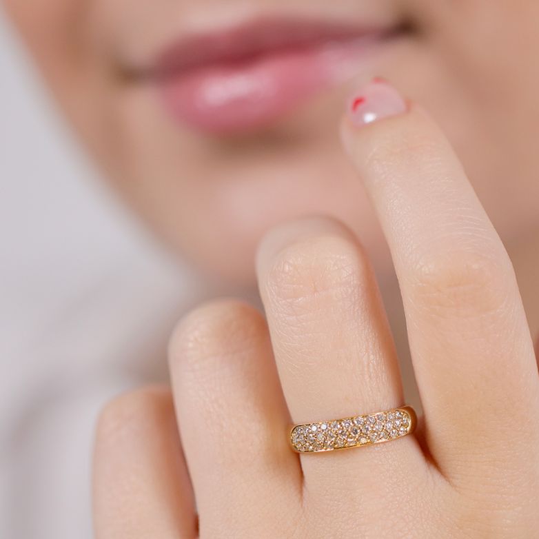 Bague diamants 0.34 carat...
