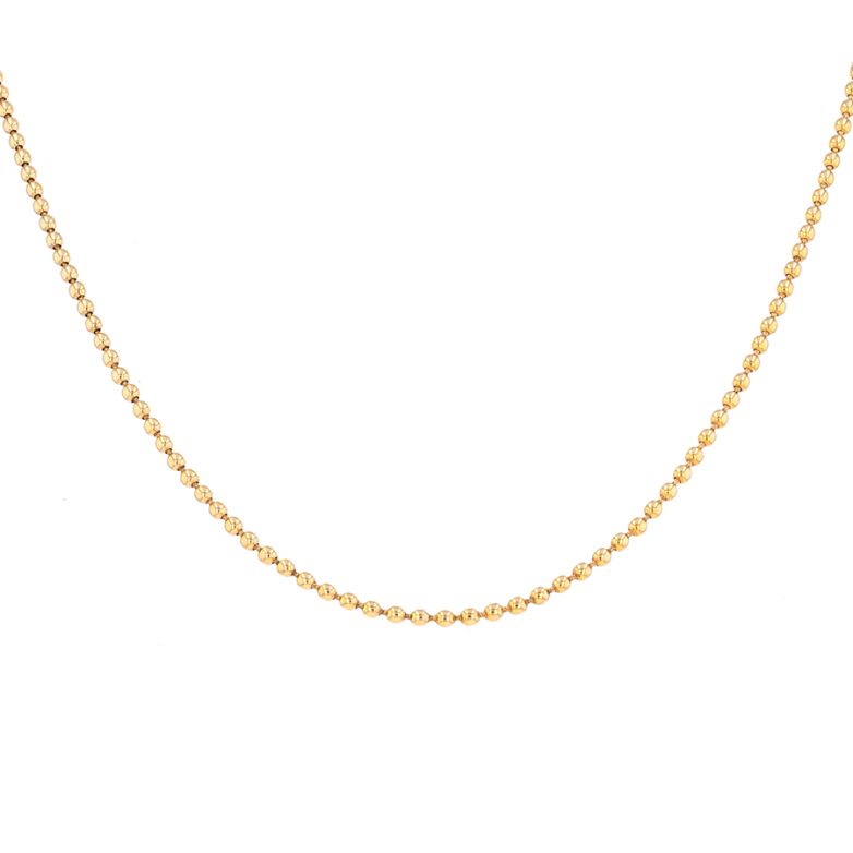 Yellow gold ball chain 7.68g