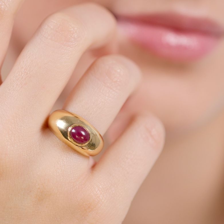Ruby ring 1.37 carat yellow...
