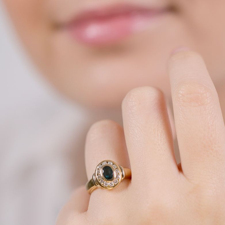 Ring sapphire 0.51 carat...