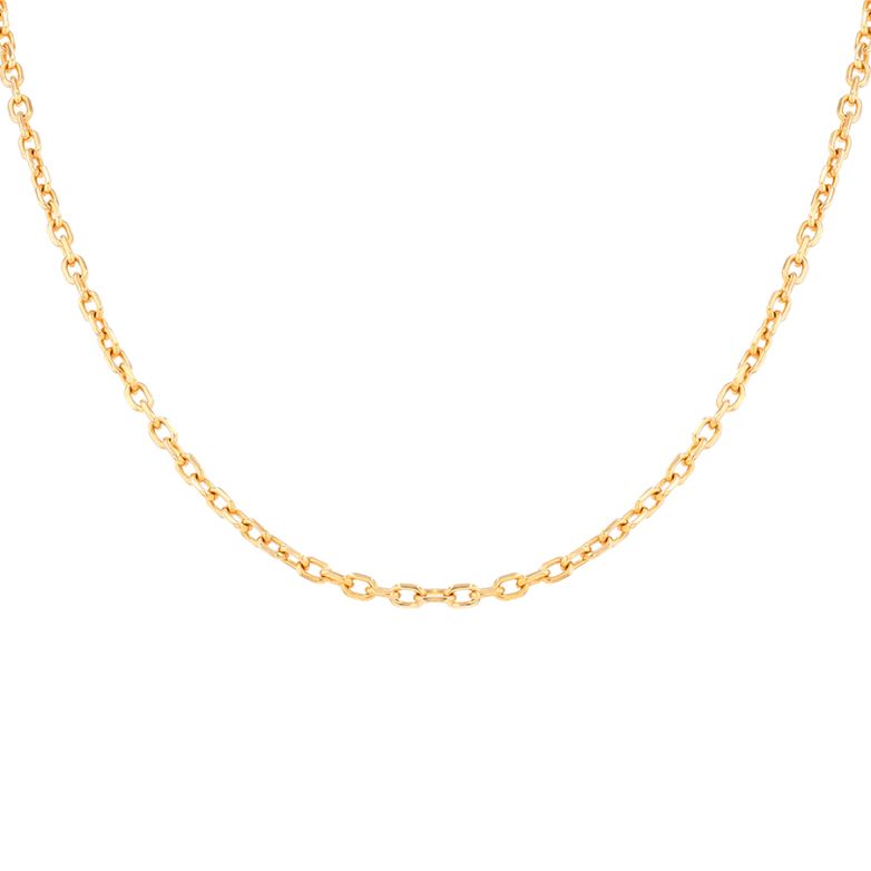 Yellow gold forçat chain...