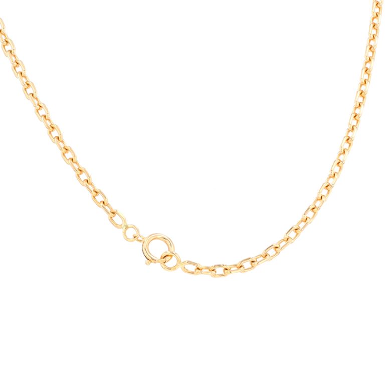 Yellow gold forçat chain...