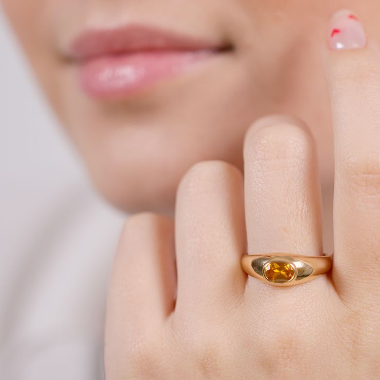 Citrine ring 0.58 carat...