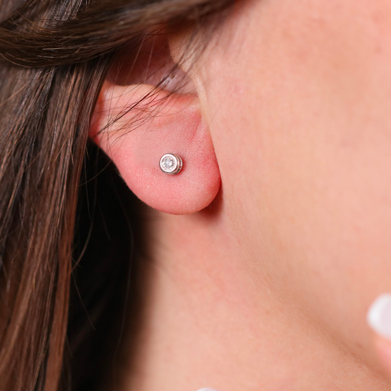 Earrings diamonds 0.12...