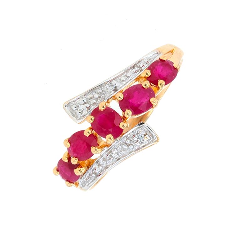 Ring ruby 0.60 carat and...