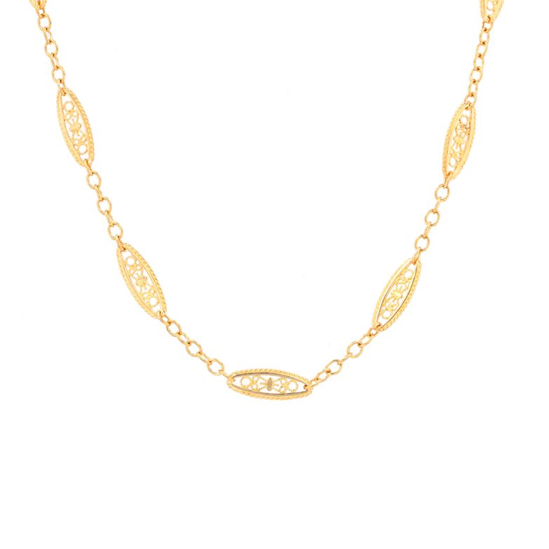 Mesh filigree necklace...