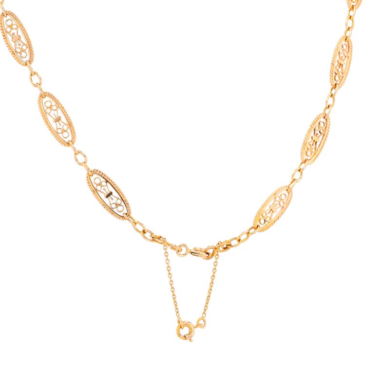 Mesh filigree necklace...
