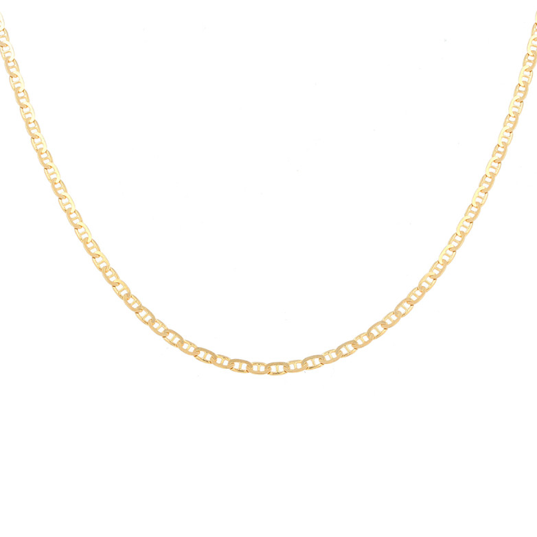 Necklace navy mesh yellow...