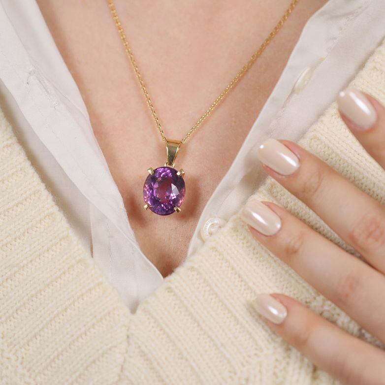 Amethyst Pendant, 16.12...