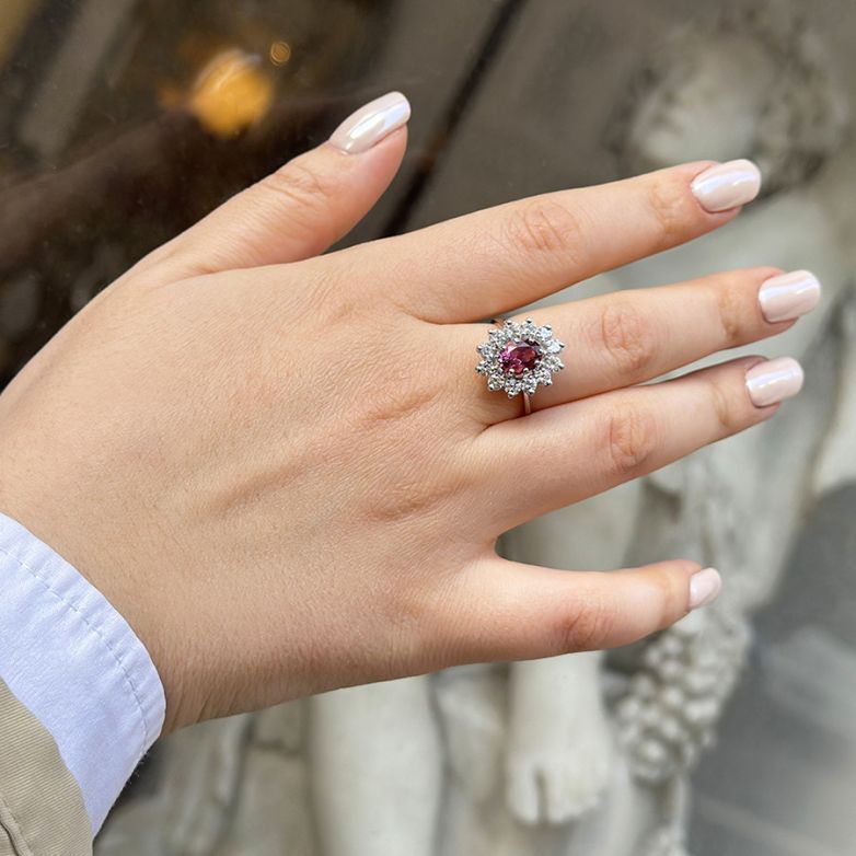 Tourmaline daisy ring 1.18...